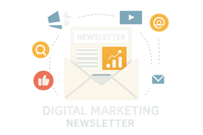 Symbolbild für digitalen Marketing-Newsletter